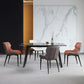 Contemporary Style Dining Chairs Arm Dining Chairs with Metal Legs for Kitchen