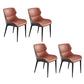 Contemporary Style Dining Chairs Arm Dining Chairs with Metal Legs for Kitchen
