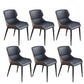 Contemporary Style Dining Chairs Arm Dining Chairs with Metal Legs for Kitchen