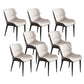 Contemporary Style Dining Chairs Arm Dining Chairs with Metal Legs for Kitchen