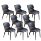 Contemporary Style Dining Chairs Arm Dining Chairs with Metal Legs for Kitchen