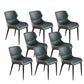 Contemporary Style Dining Chairs Arm Dining Chairs with Metal Legs for Kitchen