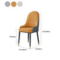 Contemporary Style Dining Chair Arm Dining Chairs with Metal Legs for Kitchen