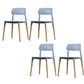 Contemporary Style Dining Chair Armless Dining Chairs with Wooden Legs for Kitchen