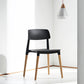 Sillas de comedor de estilo contemporáneo sillas de comedor sin brazos con patas de madera para cocina