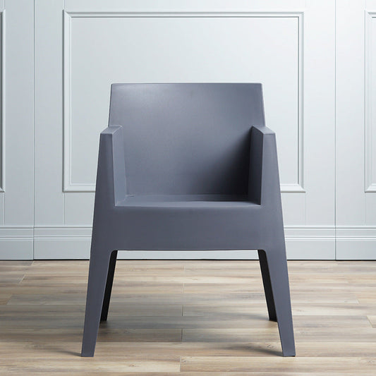 Contemporary Style Dining Chairs Arm Dining Chairs with Plastic Legs for Kitchen Clearhalo 'Dining Chairs' 'Dining Tables & Seating' 'dining_chair' 'furn' 'furn_dining_chair' 'Furniture' 'Kitchen & Dining Furniture' 6021243