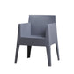 Contemporary Style Dining Chairs Arm Dining Chairs with Plastic Legs for Kitchen Clearhalo 'Dining Chairs' 'Dining Tables & Seating' 'dining_chair' 'furn' 'furn_dining_chair' 'Furniture' 'Kitchen & Dining Furniture' 6021246
