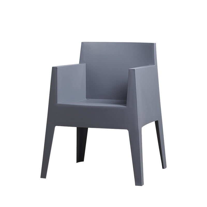 Contemporary Style Dining Chairs Arm Dining Chairs with Plastic Legs for Kitchen Clearhalo 'Dining Chairs' 'Dining Tables & Seating' 'dining_chair' 'furn' 'furn_dining_chair' 'Furniture' 'Kitchen & Dining Furniture' 6021246