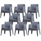 Contemporary Style Dining Chairs Arm Dining Chairs with Plastic Legs for Kitchen Grey 8 Piece Set Clearhalo 'Dining Chairs' 'Dining Tables & Seating' 'dining_chair' 'furn' 'furn_dining_chair' 'Furniture' 'Kitchen & Dining Furniture' 6021251
