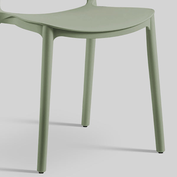 Contemporary Style Dining Chairs Armless Dining Chairs with Plastic Legs for Kitchen Clearhalo 'Dining Chairs' 'Dining Tables & Seating' 'dining_chair' 'furn' 'furn_dining_chair' 'Furniture' 'Kitchen & Dining Furniture' 6021266