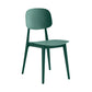 Contemporary Style Dining Chair Armless Dining Chairs with Plastic Legs for Kitchen