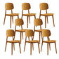 Contemporary Style Dining Chair Armless Dining Chairs with Plastic Legs for Kitchen