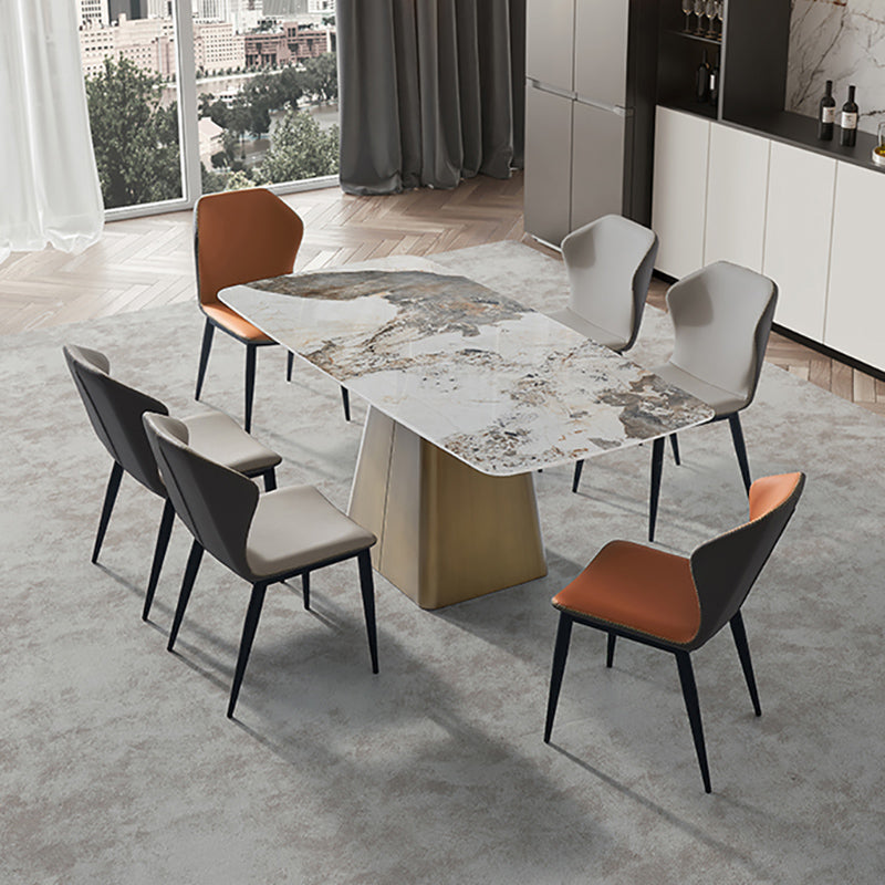 Silla lateral del ala industrial sillas de comedor sin brazo sin brazo