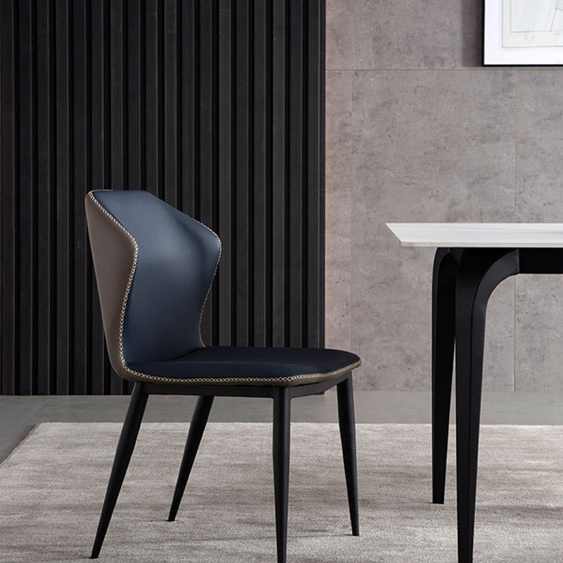 Silla lateral del ala industrial sillas de comedor sin brazo sin brazo