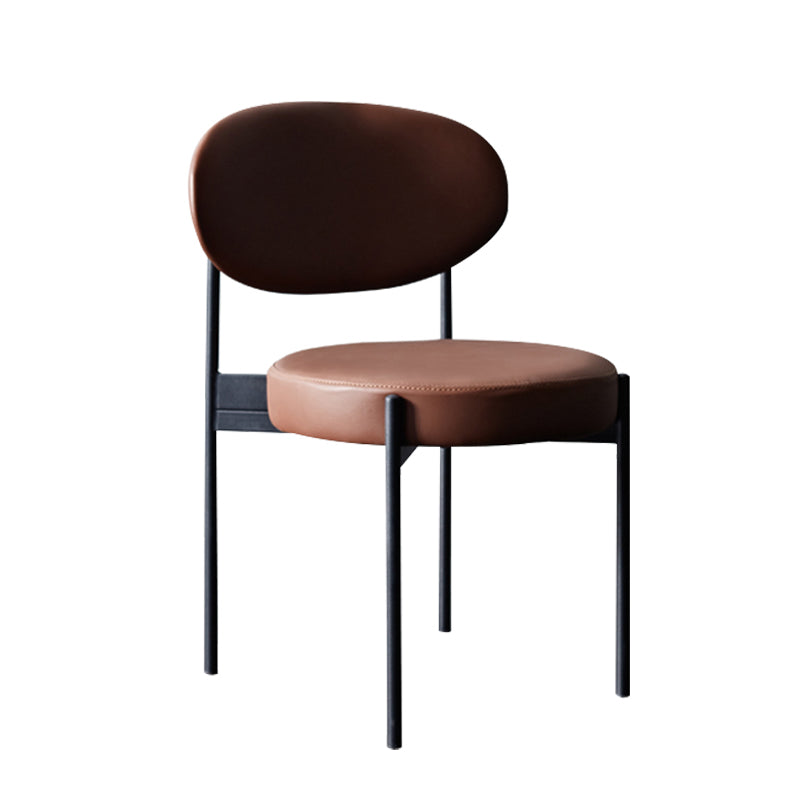 Industriële armloze eetkamerstoelen Open achterstoel