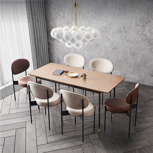 Sillas de comedor industriales sin brazos abiertos silla lateral de comedor