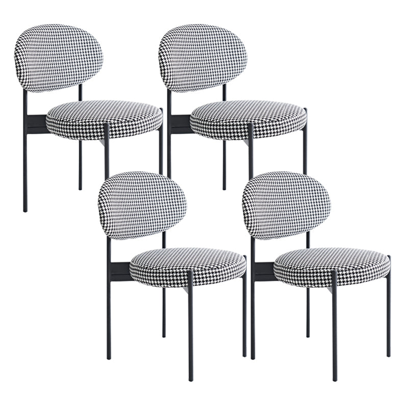 Industriële armloze eetkamerstoelen Open achterstoel