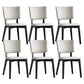 Oak Solid Wood Dining Chair Upholstered Armless Dining Chairs