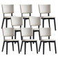 Oak Solid Wood Dining Chair Upholstered Armless Dining Chairs