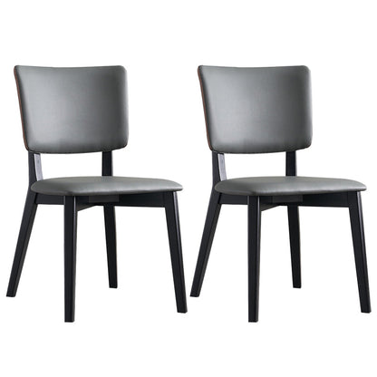 Oak Solid Wood Dining Chair Upholstered Armless Dining Chairs