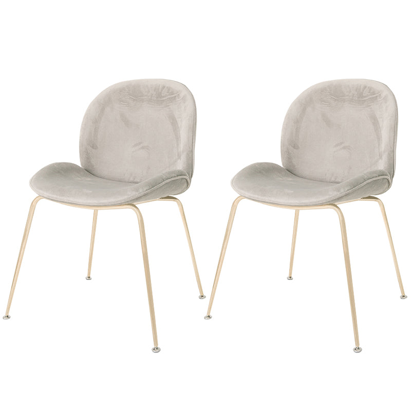 Glam Style Dining Chair Upholstered Dining Side Chair for Indoor