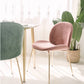 Glam Style Dining Chair Upholstered Dining Side Chair for Indoor