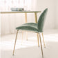 Glam Style Dining Chair Upholstered Dining Side Chair for Indoor