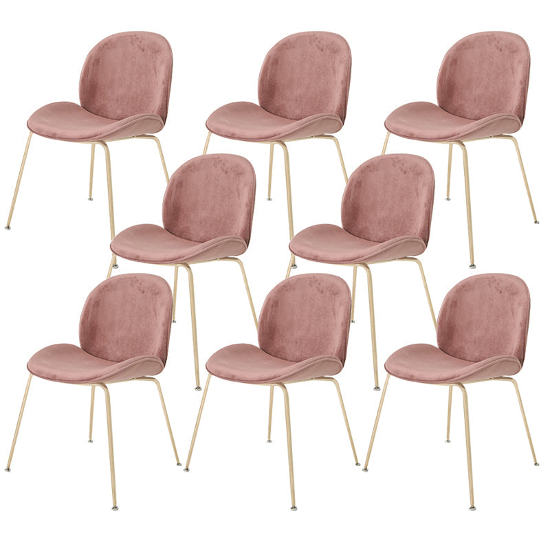 Glam Style Dining Chair Upholstered Dining Side Chair for Indoor