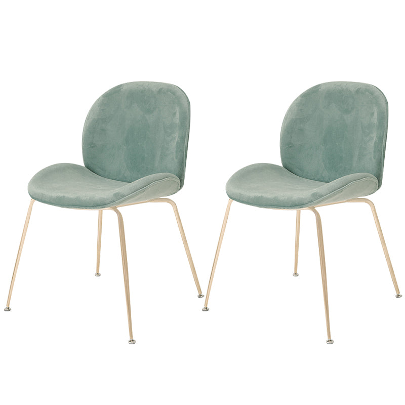 Glam Style Dining Chair Upholstered Dining Side Chair for Indoor