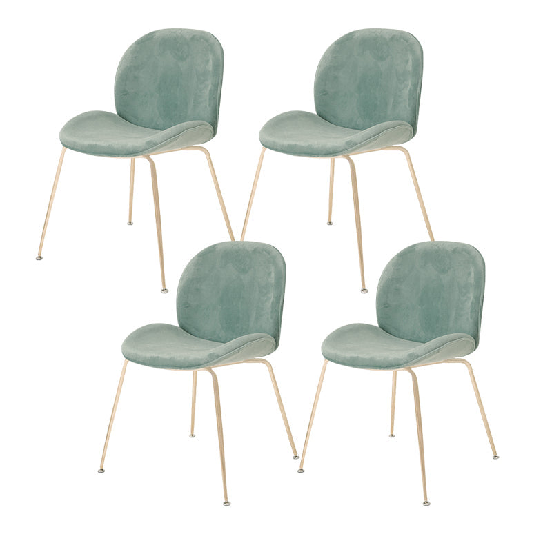 Glam Style Dining Chair Upholstered Dining Side Chair for Indoor