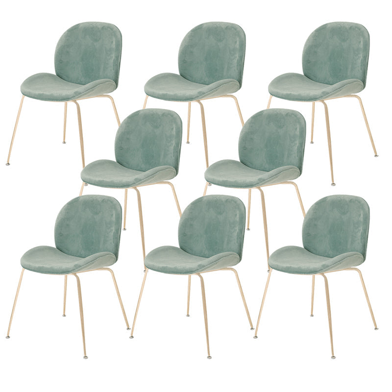 Glam Style Dining Chair Upholstered Dining Side Chair for Indoor