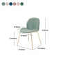 Glam Style Dining Chair Upholstered Dining Side Chair for Indoor