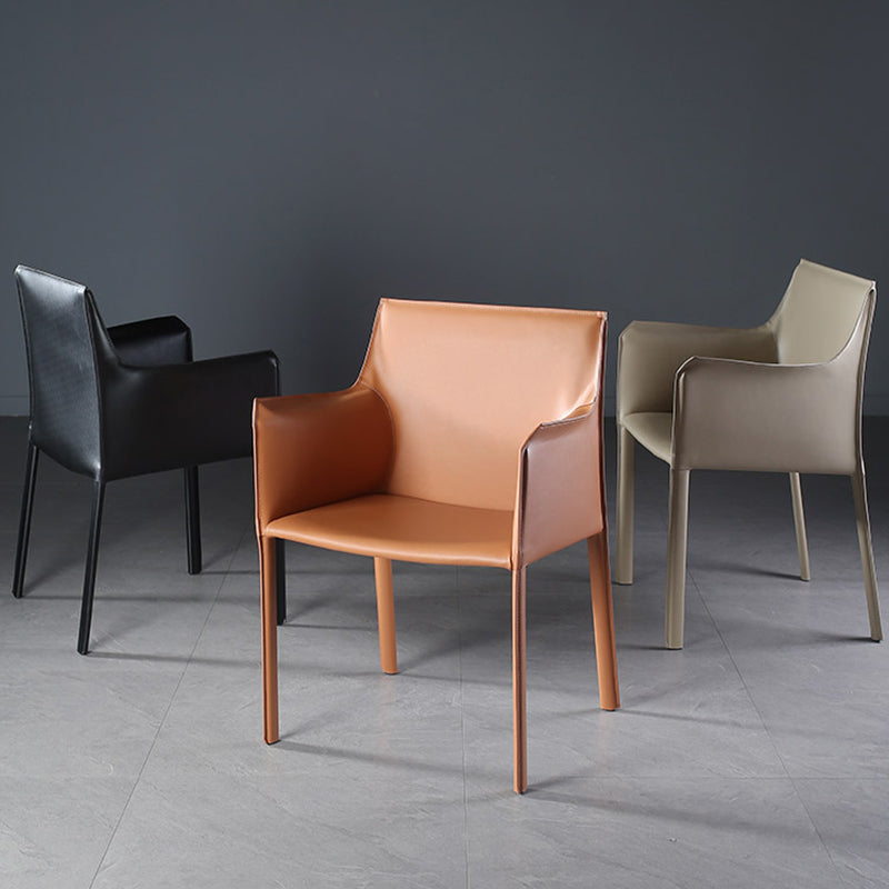 Silla de comedor contemporánea de la silla de cuero del hogar de cuero del hogar