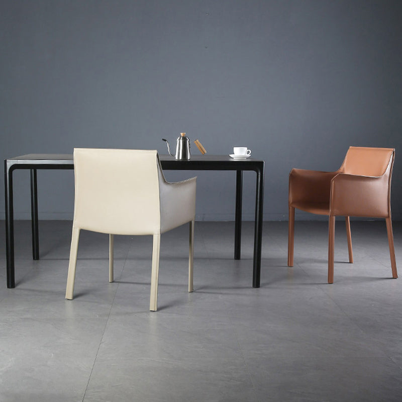 Silla de comedor contemporánea de la silla de cuero del hogar de cuero del hogar