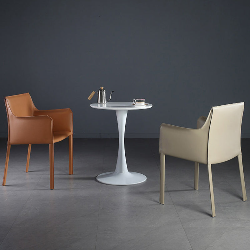 Silla de comedor contemporánea de la silla de cuero del hogar de cuero del hogar