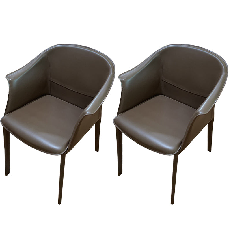 Silla de comedor contemporánea de la silla de cuero del hogar de cuero del hogar