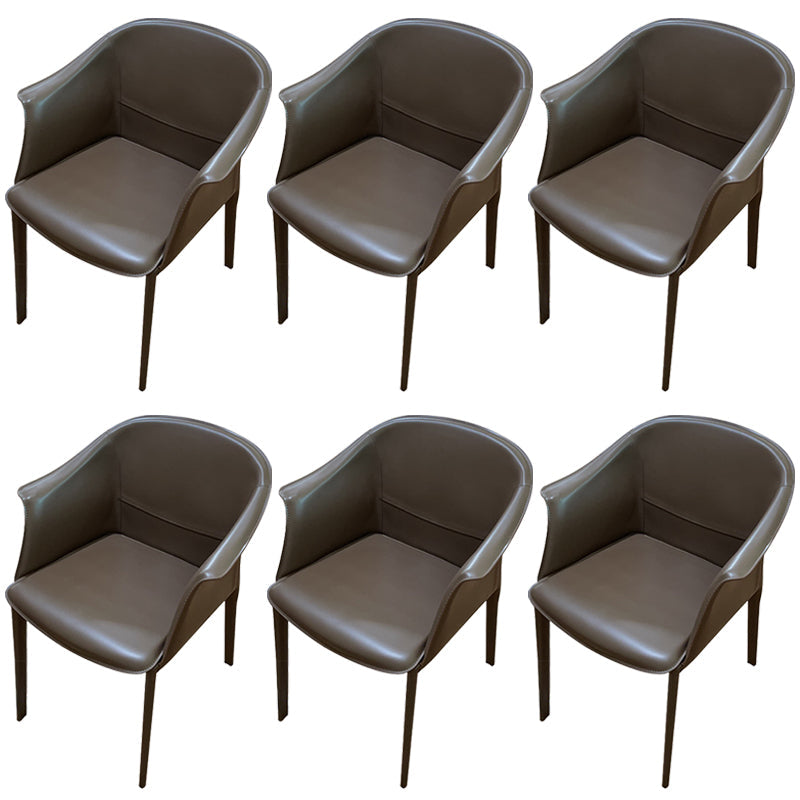 Silla de comedor contemporánea de la silla de cuero del hogar de cuero del hogar