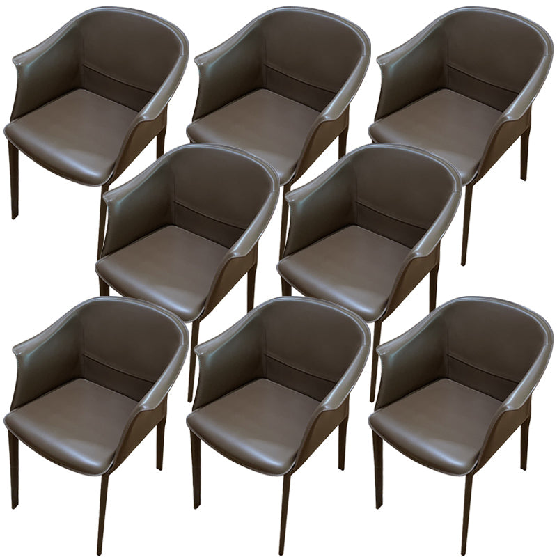Silla de comedor contemporánea de la silla de cuero del hogar de cuero del hogar