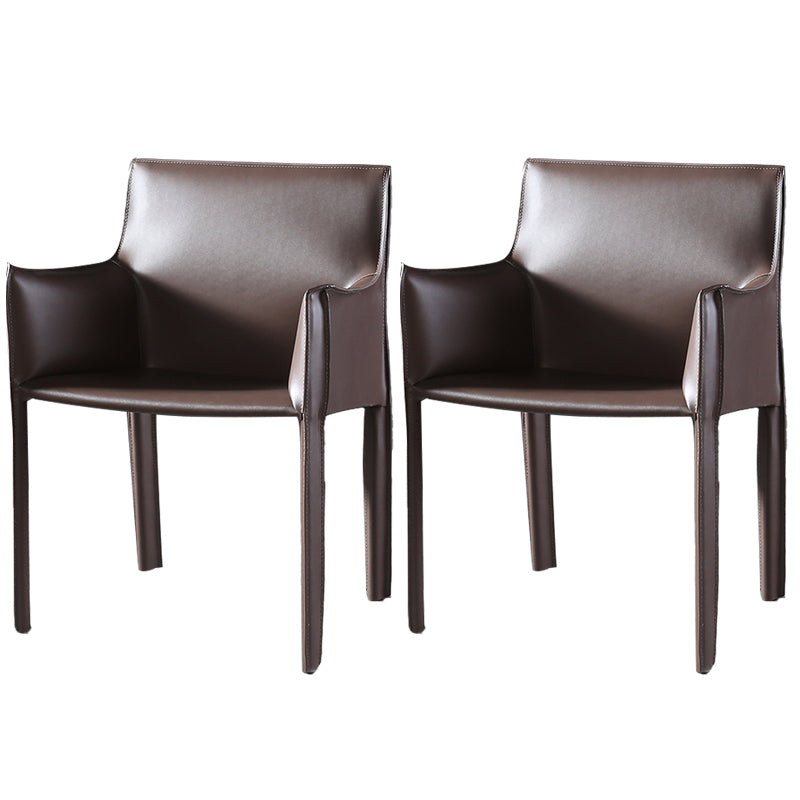 Silla de comedor contemporánea de la silla de cuero del hogar de cuero del hogar