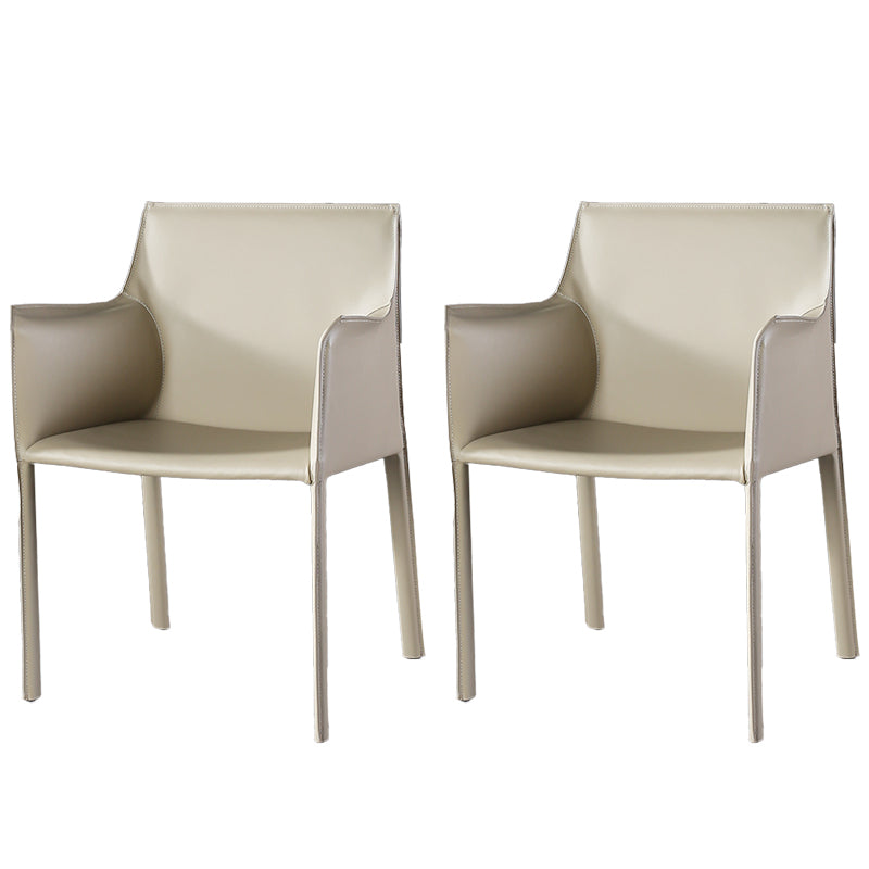 Silla de comedor contemporánea de la silla de cuero del hogar de cuero del hogar