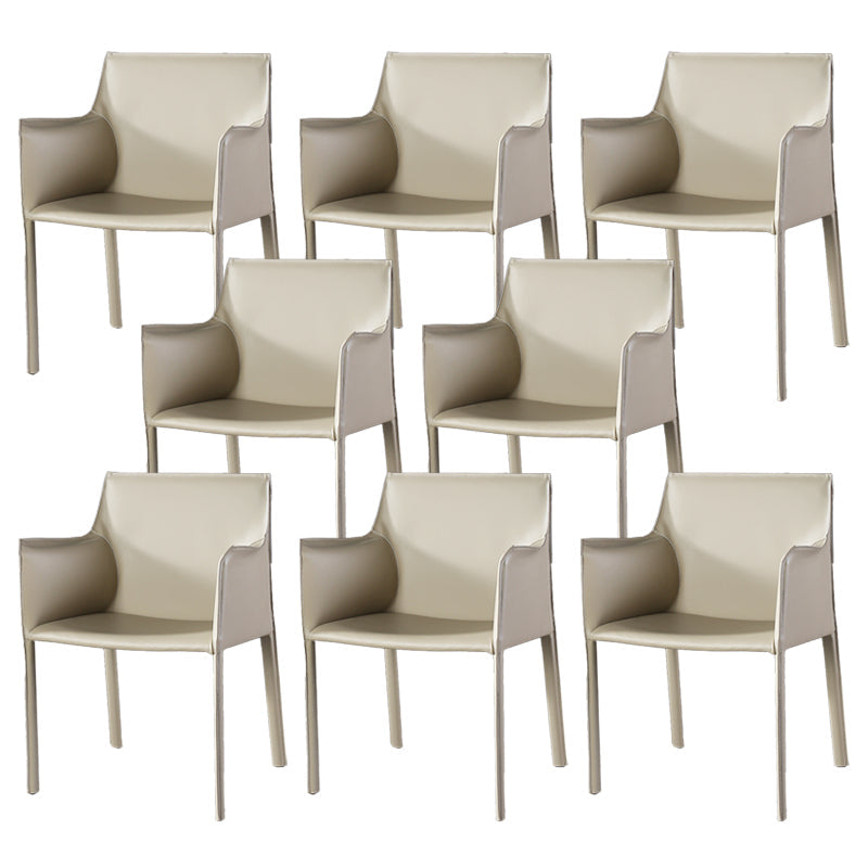 Silla de comedor contemporánea de la silla de cuero del hogar de cuero del hogar