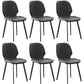 Modern Style Chair Faux Leather and Metal Dining Side Chair for Home Grey 6 Piece Set Clearhalo 'Dining Chairs' 'Dining Tables & Seating' 'dining_chair' 'furn' 'furn_dining_chair' 'Furniture' 'Kitchen & Dining Furniture' 6021590