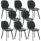 Modern Style Chair Faux Leather and Metal Dining Side Chair for Home Grey 8 Piece Set Clearhalo 'Dining Chairs' 'Dining Tables & Seating' 'dining_chair' 'furn' 'furn_dining_chair' 'Furniture' 'Kitchen & Dining Furniture' 6021592