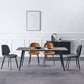 Modern Style Chair Faux Leather and Metal Dining Side Chair for Home Clearhalo 'Dining Chairs' 'Dining Tables & Seating' 'dining_chair' 'furn' 'furn_dining_chair' 'Furniture' 'Kitchen & Dining Furniture' 6021603