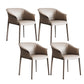 Sillas de comedor de brazo de cuero sinté
