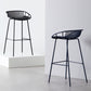 Industrial Metal Barstool Counter Stool Footrest Metal Furniture in Matte Finish Clearhalo 'Bar Furniture' 'Bar Stools' 'bar_stools' 'furn' 'furn_bar_stools' 'Furniture' 'Kitchen & Dining Furniture' 6021659