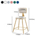 Glam Metal Barstool Round Seat Velvet Stool with Gold Legs in Matte Finish Clearhalo 'Bar Furniture' 'Bar Stools' 'bar_stools' 'furn' 'furn_bar_stools' 'Furniture' 'Kitchen & Dining Furniture' 6021794