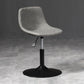 Scandinavische metalen barkrukkenleer Leer Low Back Teller Stool