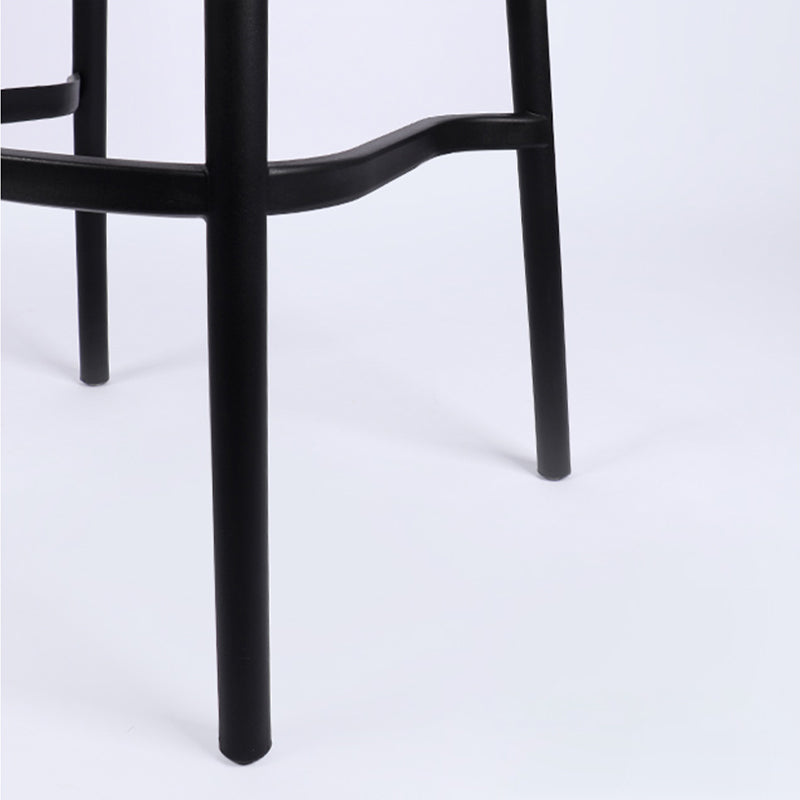 Scandinavian Stackable Bar Stool Plastic Armless Bar Stool for Living Room Clearhalo 'Bar Furniture' 'Bar Stools' 'bar_stools' 'furn' 'furn_bar_stools' 'Furniture' 'Kitchen & Dining Furniture' 6022176