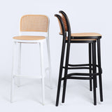 Scandinavian Stackable Bar Stool Plastic Armless Bar Stool for Living Room Clearhalo 'Bar Furniture' 'Bar Stools' 'bar_stools' 'furn' 'furn_bar_stools' 'Furniture' 'Kitchen & Dining Furniture' 6022185